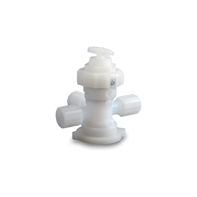 UHP PFA Manual Diaphragm (1/2 inch) 3-Way Valve – MV-11 Series